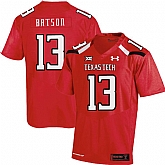 Texas Tech Red Raiders 13 Cameron Batson Red College Football Jersey Dzhi,baseball caps,new era cap wholesale,wholesale hats